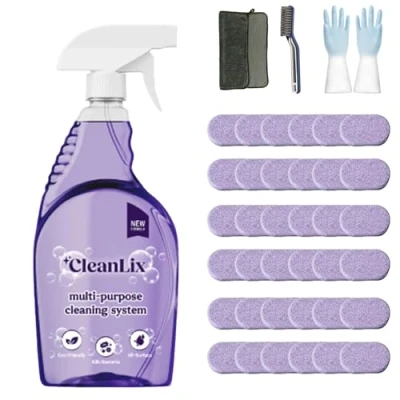 Image of Cleanlix Cleaning Spray, Cleaner for Instant Stain Removal, All Purpose Spray with Tablets, The in One Solution Every (Lavender*36,1 Bottle)