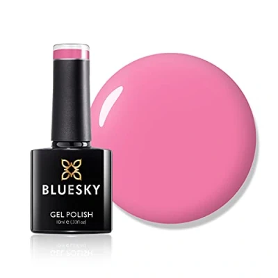 Image of Bluesky Gel Nail Polish, Bright Pink A088, Rose, Long Lasting, Chip Resistant, 10 ml (Requires Curing Under UV LED Lamp)