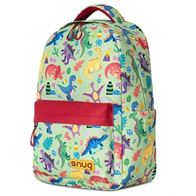 Image of Snug Kids Backpack for School, Sports and Travel Perfect Ages 4+ (Dinosaurs)