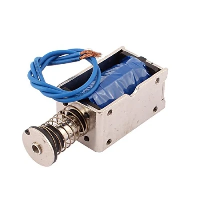 Image of sourcingmap JF Z05 DC 24V 0.4A 45N Pull Push Type Open Frame Solenoid Electromagnet