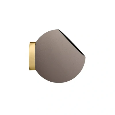 Image of AYTM Globe wall mounted flower pot, Ø 21 cm, grey brown, aluminium