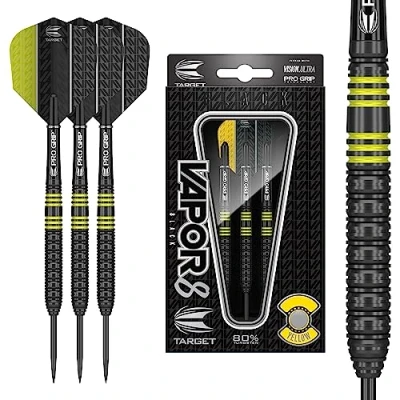 Image of Target DARTS VAPOR8 BLACK 24G YELLOW STEEL TIP 2018