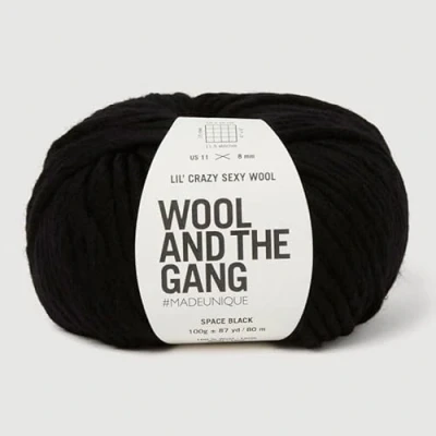 Image of Wool and the Gang, Lil&#039; Crazy Sexy Wool, Space Black, 100g, Chunky