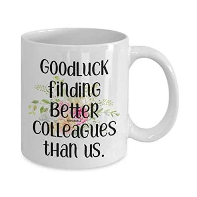 Image of Funny Leaving Gifts for Colleague Boss Friends Men Women Goodluck Mugs Cup, Christmas Presents MG1140