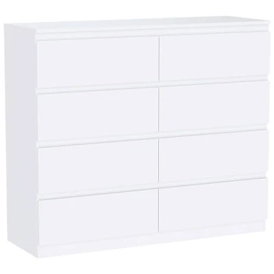 Image of Vida Designs Denver Drawer Chests (White, 8 Drawer)