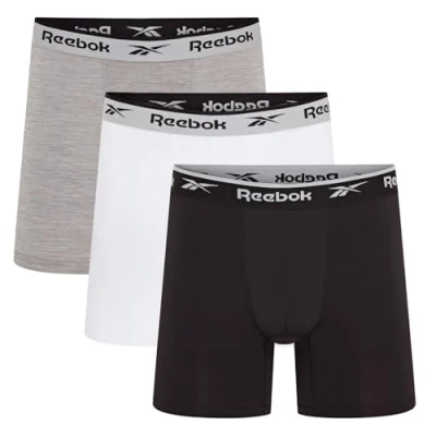 Image of Mens Reebok Sports Trunk AINSLIE Black/White/Grey Marl