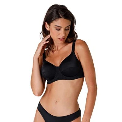 Image of Lovable Women&#039;s Reggiseno Ferretto Shaping. Alto sostegno. Bra, Black (004 NERO), 5 C / 38