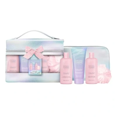 Image of Baylis &amp; Harding Jojoba, Vanilla Almond Oil Luxury Vanity Bag Gift Set (Pack of 1) Vegan Friendly