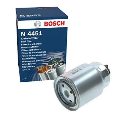 Image of 164037F400, 164037F401 Fuel Filter BOSCH 1 457 434 451 Spin on NISSAN: NP300 Navara Pickup, Pathfinder 3, TERRANO 2