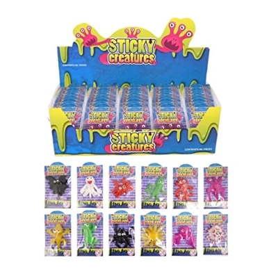 Image of Sticky Creatures Children&#039;s Kid&#039;s Party Goody Bag Filler Loot Reward Pocket Money Toy Prize Lucky Dip Pinata Stocking (30)