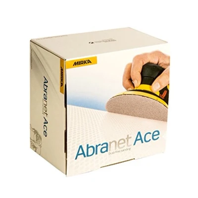 Image of Mirka Abranet Ace net sanding discs 150mm Velcro / grit P600 50 pcs For all random orbital sanders Semi ceramic hard surfaces, wood, metal