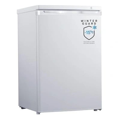 Image of Teknix UC55F5W Freestanding Undercounter Freezer 55cm Width / 91 Litre Capacity Suitable for Outbuildings 4 Large Compartments Star Rating White