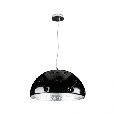 Image of Chesterfield 3 Light Dome Pendant Ceiling Lights Black