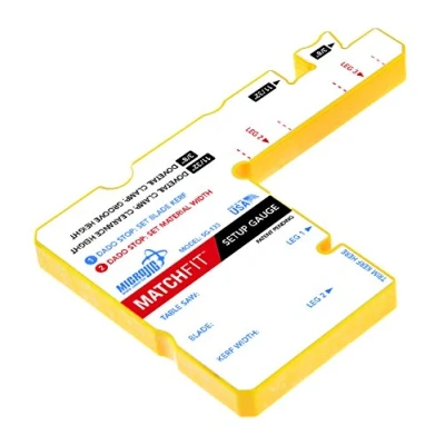 Image of MICROJIG Matchfit SG 133 Setup Gauge Accessory, Yellow
