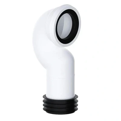 Image of Spacesaver Bent Toilet pan Connector (Bent Connector/pan connectors/Space Saver Connector/Space Saving Connector)