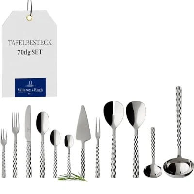 Image of Villeroy &amp; Boch Boston Cutlery for up to 12 Persons, 70 Pieces, Stainless Steel