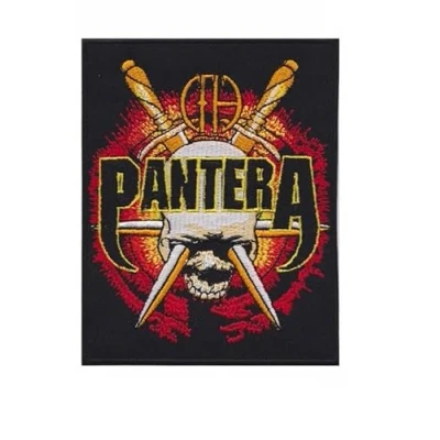 Image of Pantera Big Hq Patch Badge Embroidered Iron on Applique Accessory