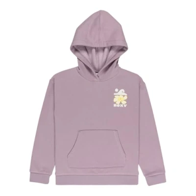 Image of Roxy Fleece sweater SURF FEELING HOODIE BRUSHED Girl&#039;s Purple 4