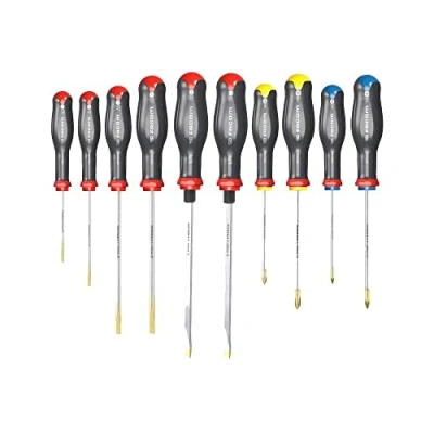 Image of FACOM at.J10 Set of 10 Protwist Screwdrivers with Soft Grip Handle for Comfort and Safety Use Long Life Professionals Individuals