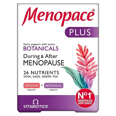 Image of Vitabiotics Menopace Plus, 56 count (Pack of 1)