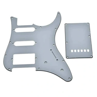 Image of KAISH Guitar HSS Pickguard with Trem Back Plate for Yamaha PACIFICA White 3 Ply