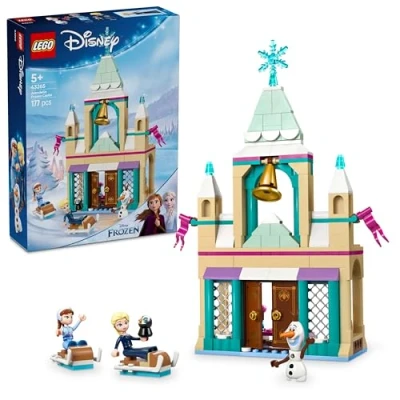 Image of LEGO ǀ Disney Arendelle Frozen Castle Playset, Princess Building Toy for 5 Plus Year Old Girls, Features Anna, Elsa, Olaf Minidolls and a Penguin Figure 43265