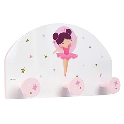 Image of Fun House BALLERINEPorte 713482 Dancer Ballerina Children&#039;s Coat Hook Height 37 x Length 21.5 Depth 68 cm