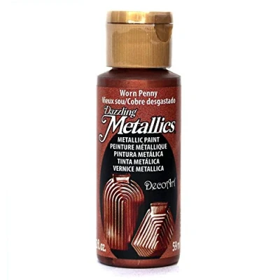 Image of Deco Art Americana Acrylic Metallic Paint, Worn Penny,Brown,59 ml (Pack of 1)