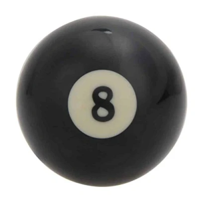 Image of Homegames Pool Table Ball BLACK No.8 Pub Style 2&quot; Inch UK