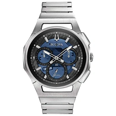 Image of Bulova Mens Chronograph Quartz Watch with Stainless Steel Strap 96A205