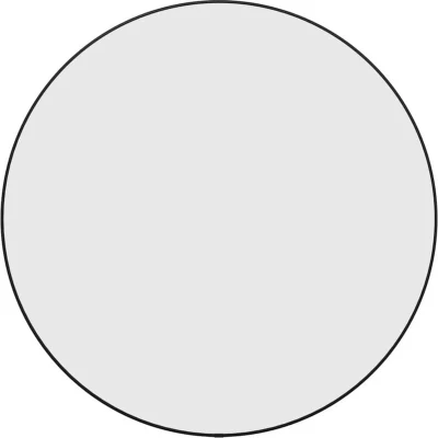 Image of Revera Wall Mirror Black Ø 60 cm Round