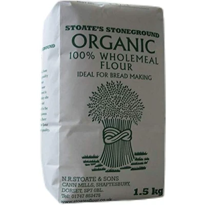 Image of Stoates Stoneground Organic Strong Wholemeal Bread Making Flour (6 x 1.5kg) 9kg