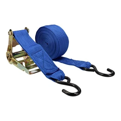Image of Trailer Car Recovery Ratchet Lashing Tie Down Strap 750kgs 30ft x 50mm