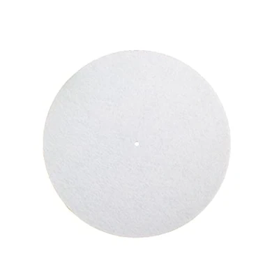 Image of Alnicov 2MM Thick Anti Static Felt Platter Turntable Mat Vibration Slipmat Audiophile For LP Vinyl Record Players White