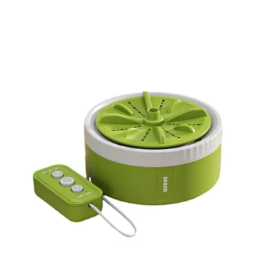 Image of Travel Laundry Machine,Foldable Turbine Washing Machine,Small Washer,Lightweight Portable Machine Compact and Space Saving Design for Underwear, Tableware