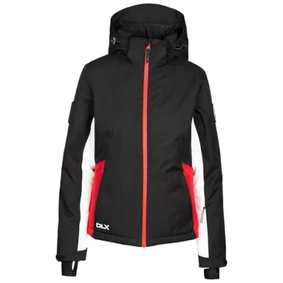 Image of DLX Womens Ski Jacket Slim Fit with Down Filling and Zip Off Hood Dolores