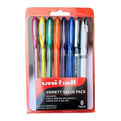 Image of uni ball Assorted Variety Value 8 PACK