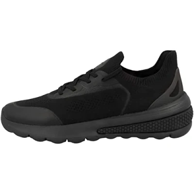 Image of Geox Women&#039;s D Spherica Actif Sneaker, Black, 8 UK