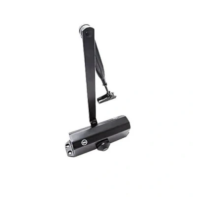 Image of Yale 3500 0004 55 Series Door Closer with Retainer Arm, Black/White