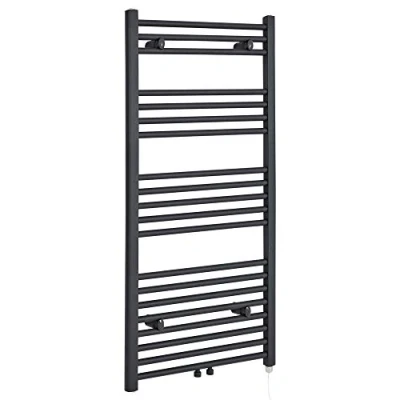 Image of Milano Neva 600W Anthracite Electric Heated Towel Rail 1188mm x 600mm