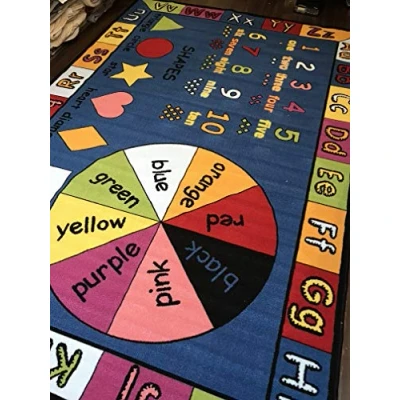 Image of Non Slip Kids Learning Rectangle Large Play Mat /Rug 200cm x 300cm Hours Of Fun