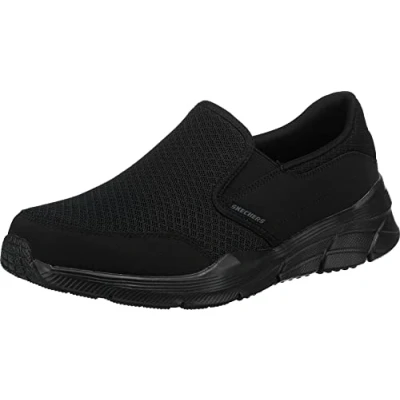 Image of Skechers EQUALIZER 4.0, Men&#039;s Black (Black Mesh/Pu/Black Trim Bbk), 8.5 UK (42.5 EU)