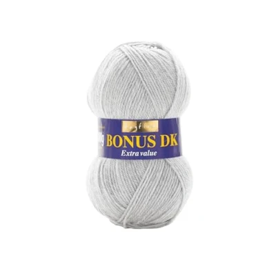 Image of Hayfield Bonus DK Double Knitting, Light Grey Mix (814), 100g by Sirdar