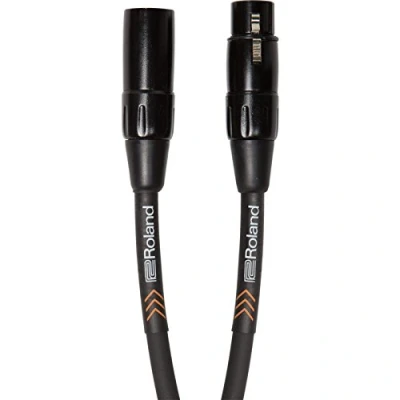 Image of Roland Black Series Balanced Microphone Cable, 15 Ft./4.5 M Rmc B15