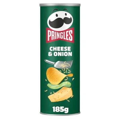 Image of Pringles Cheese &amp; Onion Sharing Crisps 185g