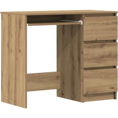 Image of vidaXL Desk Artisan Oak 90x45x76 cm Engineered Wood
