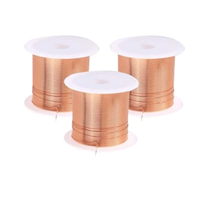 Image of SKYPRO 3 Spool Coils Magnet Wire Enameled Copper Winding Natural Temperature Rating Widely Used for Transformers Inductors 0.3mmx20m