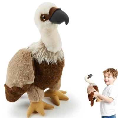 Image of Zappi Co Vulture Plush Toy (36cm) Child Friendly, Eco Friendly Stuffed Animal, Perfect for Youngster&#039;s Collection, 100% Recycled