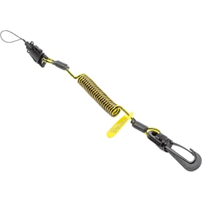 Image of 3M EXT C2LCOIL 10PK DBI SALA Fall Protection for Tools,1500060,Clip2Loop Coil Tether Small Objects, Swivel Snap Any D Ring Attachment, Side Release Loop,10 Pack
