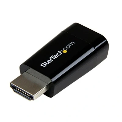 Image of StarTech.com Compact HDMI to VGA Adapter Converter Power Free Laptop Monitor / Projector Box 1920x1200 (HD2VGAMICRO)